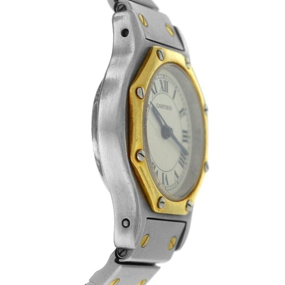 Cartier Santos Ladies 18k Gold Automatic Watch main image 5